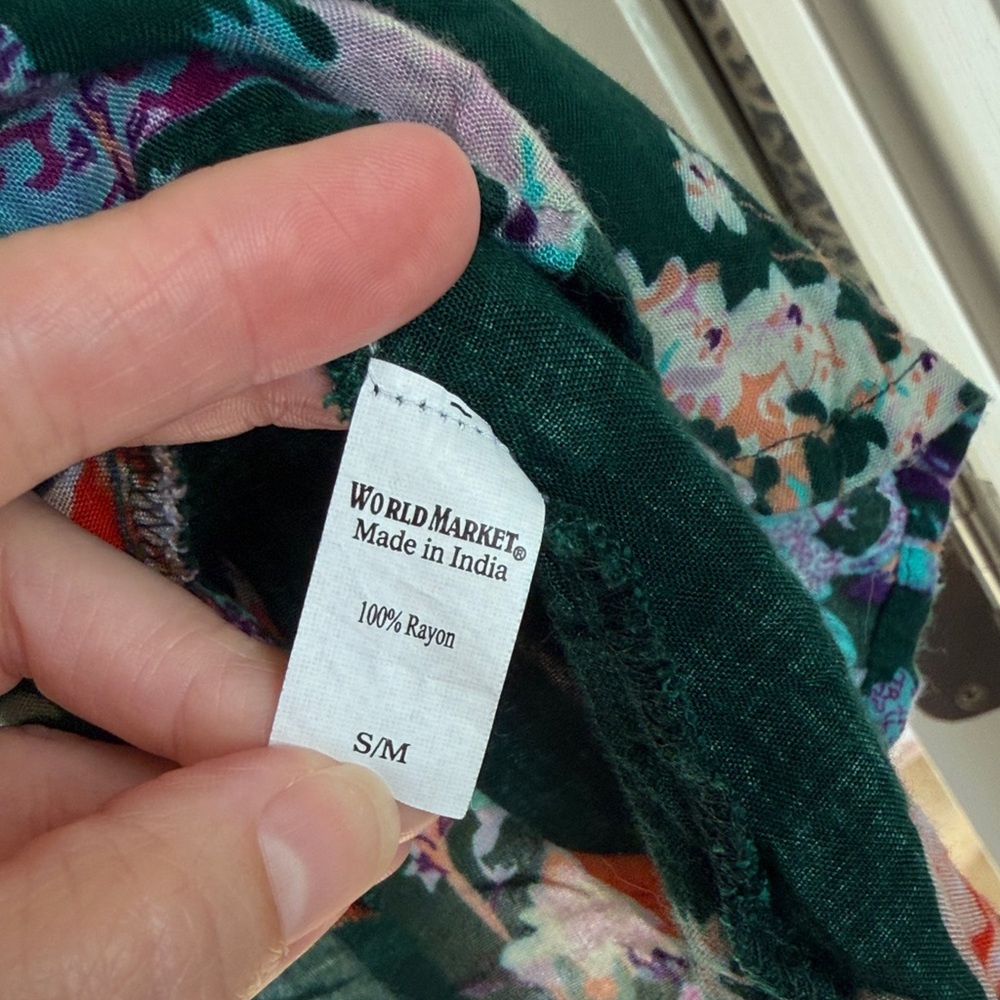 World market Floral Women's Top - Green - Picture 3 of 8